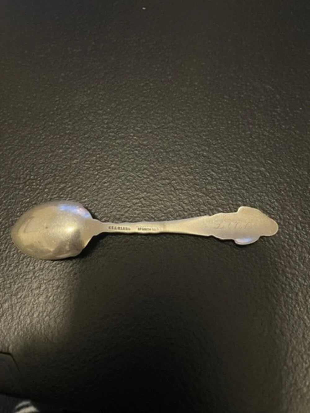 1893 J.H. Johnston & Co Merry Christmas Sterling Silver Souvenir Spoon